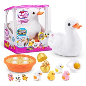 Juguete interactivo escotilla sorpresa mamá pato ZURU Pets Alive con patitos y sonidos - Imagen 1 de 12