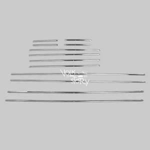 VW Volkswagen Karmannghia Type 14 body molding trim stainless Steel 12 pcs/set - Picture 1 of 4