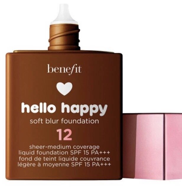 Benefit Hello Happy Soft Blur Foundation Makeup Light Medium Coverage unBOXed 12 - Image 1 of 1