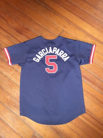 Vintage Majestic MLB Boston Red Sox YOUTH Large Nomar Garciaparra Jersey SEWN Cover