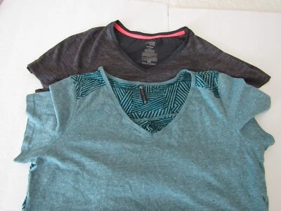 Par de camisas atléticas/entrenamiento/correr de manga corta para mujer M, Danskin, Kuhl Foto 1 de 4