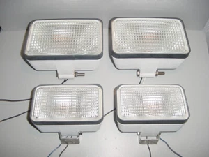 4 Jabsco Sealed Beam Halogen Floodlights 2) 45900-1000 & 2) 45900-0000 - Picture 1 of 3