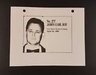 Original 1968 Indiana State Police America's Most Wanted James Earl Ray Rolodex