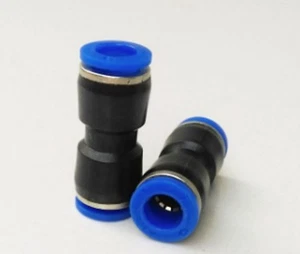 2 accesorios de aire 4-4 mm unión neumática ajuste recto empuje rápido PU4 Reino Unido - Imagen 1 de 2
