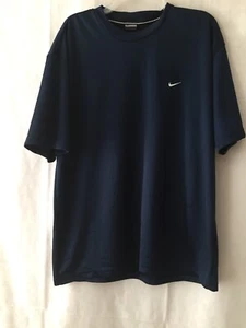 Vtintage Nike Men’s size XL Blue Short Sleeve Crew Neck Shirt Polyester - Imagen 1 de 9