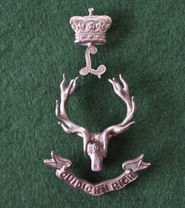 The Seaforth Highlanders Officer's 3-Piece Silver Glengarry badge - Bild 1 von 9