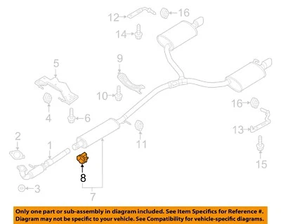 FORD OEM 13-19 Explorer Exhaust Components-Muffler Pipe Clamp EB5Z5A231A Foto 1 de 2