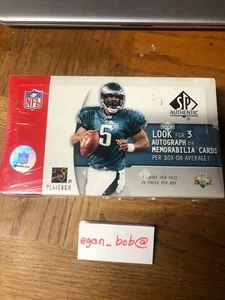 2005 Upper Deck SP Authentic Sealed Football Box 3 autographs Rodgers quantity - Picture 1 of 5