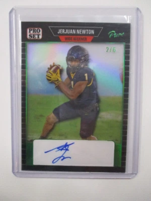 2023 Leaf Pro Set Pure Football Auto 2/6 Jerjuan Newton PSA-JN1 - Image 1 of 2