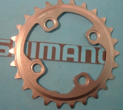 Shimano Deore XT M785 26T-AK x 64BCD MTB NEW / NOS Chainring- 2x10-Spd- '11++ - Image 1 of 4