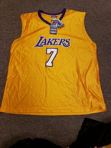 Lamar Odom Los Angeles Lakers Jersey Mens Size 2XL Yellow NBA Brand Cover