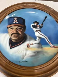 REGGIE JACKSON HANDSIGNIERT BESCHRIFTET 10" PLATTE! HACKETT AMERICAN. #205 - Bild 1 von 3