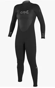 NWT O'Neill Women's Epic 3/2mm Back Zip Full Wetsuit Black Size 12 - Picture 1 of 3
