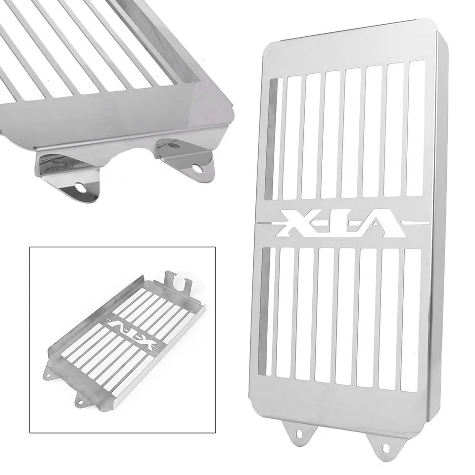 Chrome Radiator Cover Fit Honda VTX1300 VTX 1300 2002-09 fit all models S T R C Foto 1 de 4