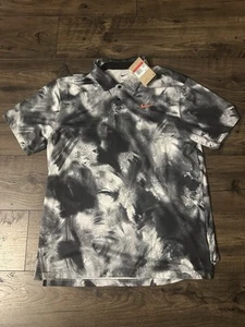 Nike Dri-FIT Tour Ombre Golf Polo Shirt Mens Large White Black FD5935-010 ($80) - Picture 1 of 4