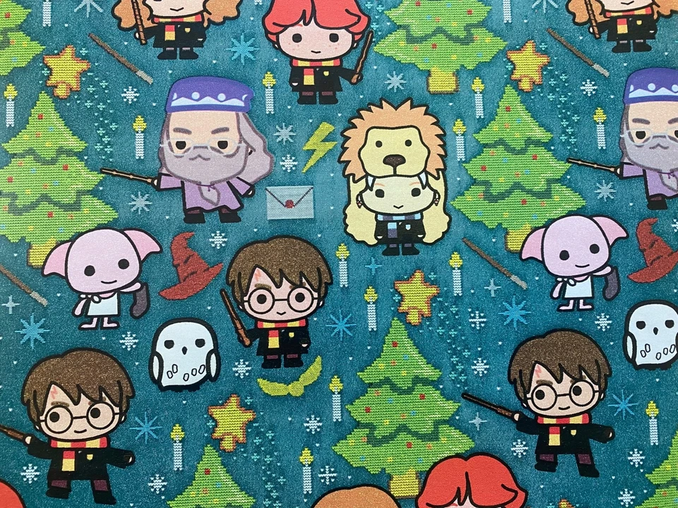 Harry Potter Gift Wrapping Paper Christmas 25 Sq Ft Will Be Shipped Fold/Flat c - Image 1 of 1