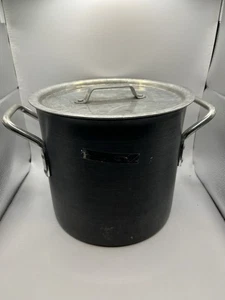 VINTAGE Calphalon Commercial Aluminum Stockpot 808 Stock Pot 8 Quart w 310C Lid - Picture 1 of 14