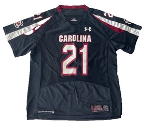 South Carolina Gamecocks #21 Under Armour Football Jersey Black Youth XL - Picture 1 of 11