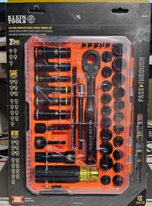 Klein Tools 65500KNECT Complete Impact Pass-Through Flip Socket Set 39-Piece NEW - Picture 1 of 4