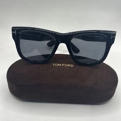 Tom Ford TF1304 01D Finn Sunglasses Black With Case Polarized - Image 1 of 4