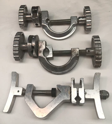 Vintage Larson Reflectasol (2) & Unbranded (1) Umbrella Stand Clamps, Lot of 3 - Image 1 of 4