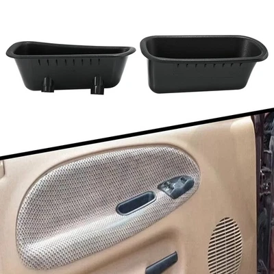 Par para Dodge Ram1500 2500 3500 1994-2002 delantero derecho puerta lateral tirador taza Foto 1 de 4