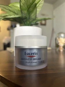 Eucerin Redness Relief Night Cream Dermatological Skin Care Night Creme 1.7 oz - Picture 1 of 5