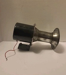 Sirena Eléctrica Vintage Cromo Bala 12V Negra, Campana Cromada 9 1/4" L Probada - Imagen 1 de 12