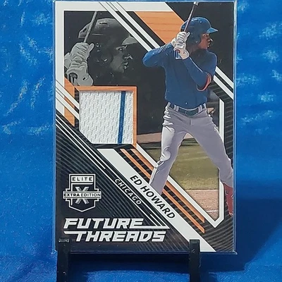 Ed Howard Cubs 2021 Panini Elite Extra Edition  Future Threads Jersey #FT-EH - Image 1 of 4