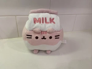 Gund Pusheen Strawberry Milk Carton Sip 6 inch Plush Cat Kitty Stuffed Animal - Picture 1 of 2