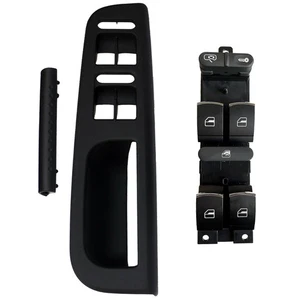 Bouton + Platine Lève-Vitre Avant Gauche VW Golf IV Passat Bora - Foto 1 di 5