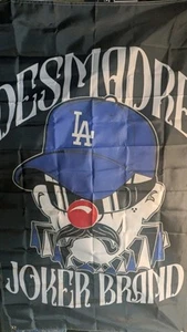Desmadre Joker Marke 3x5 Dodgers Banner, Flagge Chicano/Chicana Geschichte - Bild 1 von 5