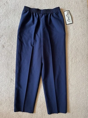 PANTS - Bend Over - Navy Blue - Casual- Elastic Waist- 12P Petite - NWT - Image 1 of 4