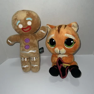 Shrek's Adventures London Gingy Plüsch + süßer Stiefelkater (mit Loch) Dreamworks - Bild 1 von 12