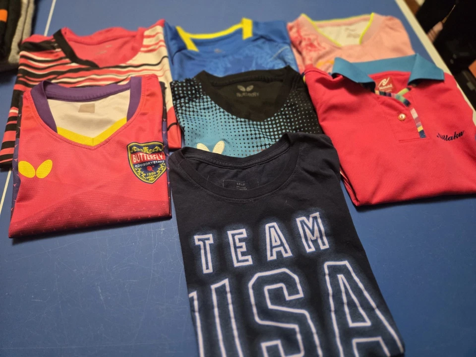 LOTE Camisetas Tenis de Mesa Usadas Skort Niña Ping Pong Camisetas Foto 1 de 4