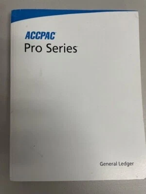 2004 ACCPAC Pro Series 7.2 by Computer Associates General Ledger Manual - Image 1 of 3