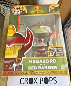 RARE MEGAZORD WITH RED RANGER POWER RANGERS FUNKO Bitty POP! Bot - Picture 1 of 1