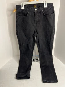 Vintage Lee Straight Leg Womens size 8 Medium Wash Blk Jeans - Picture 1 of 6