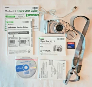 Canon PowerShot S1 IS 3.2 MP Digital Camera 10x Optical Zoom + Accessories - Picture 1 of 8