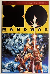 X-O Manowar 1 Comics Pro Larosa Händler Variante signiert Auto Kindt Valiant 2017 - Bild 1 von 2