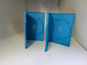 TWO NEW Genuine Original Nintendo Wii U Blue Empty Replacement Video Game Case - Picture 1 of 4
