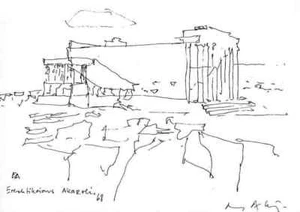 AKROPOLIS ERECHTHEION - 1968 - Thomas A. KRÜGER OSNABRÜCK - Signiert - Picture 1 of 1