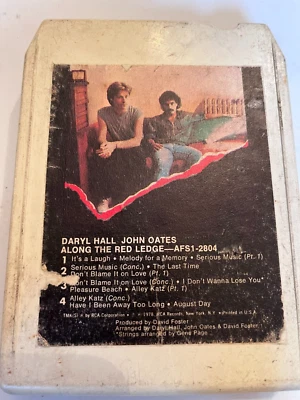 Daryl Hall John Oates Along the Red Ledge 8 Track AFS1-2804 RCA - Image 1 of 2