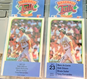 1989 Topps BASEBALL TALK SoundCards set #23 MARK MCGWIRE In Original Packaging - Picture 1 of 3