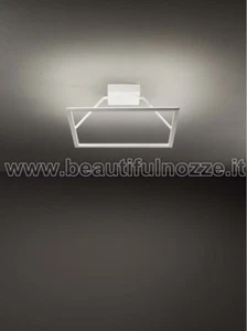 QUATTRO PLAFONIERA CON PROFILI IN ALLUMINIO SATINATO BIANCO A LED - Imagen 1 de 1