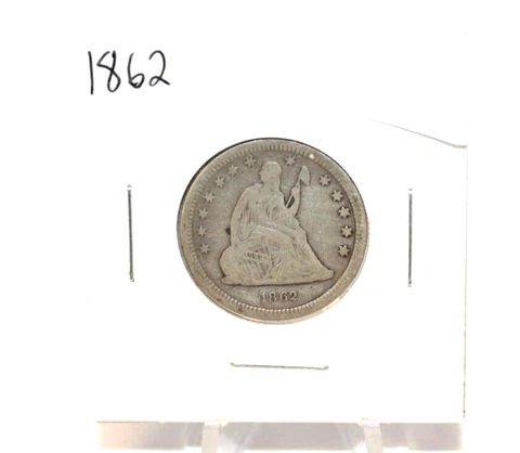 1862 Seated Liberty Quarter Dollar  [073WEJ] Cover