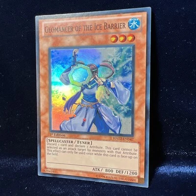 Geomancer of the Ice Barrier Super Rare 1st Edition HA02-EN047 YuGiOh Card - Image 1 of 4