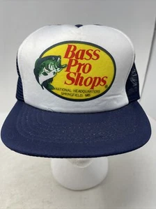 Vintage Bass Pro Shops Springfield MO Mesh Snapback Trucker Cap Mütze  - Bild 1 von 7