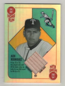 2003 Topps Chrome Blue Back Relics Alex Rodriguez Rangers Game Used Bat BV $25 - Bild 1 von 1
