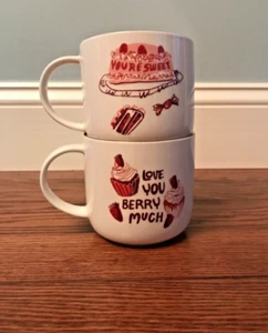 Tazas de café Opalhouse You’re Sweet & Love You Berry Much Target San Valentín - Imagen 1 de 4
